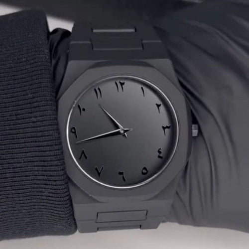 Black Arabic Aura Watch